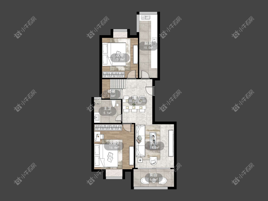 镇江金鼎城市花园在售二手房源户型图_小牛看房