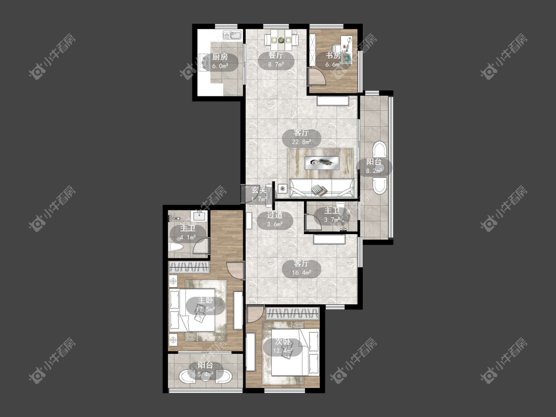 镇江丹凤国际在售二手房源户型图_小牛看房