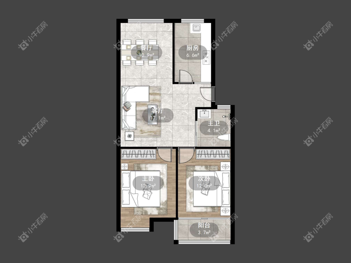 镇江温州城在售二手房源户型图_小牛看房