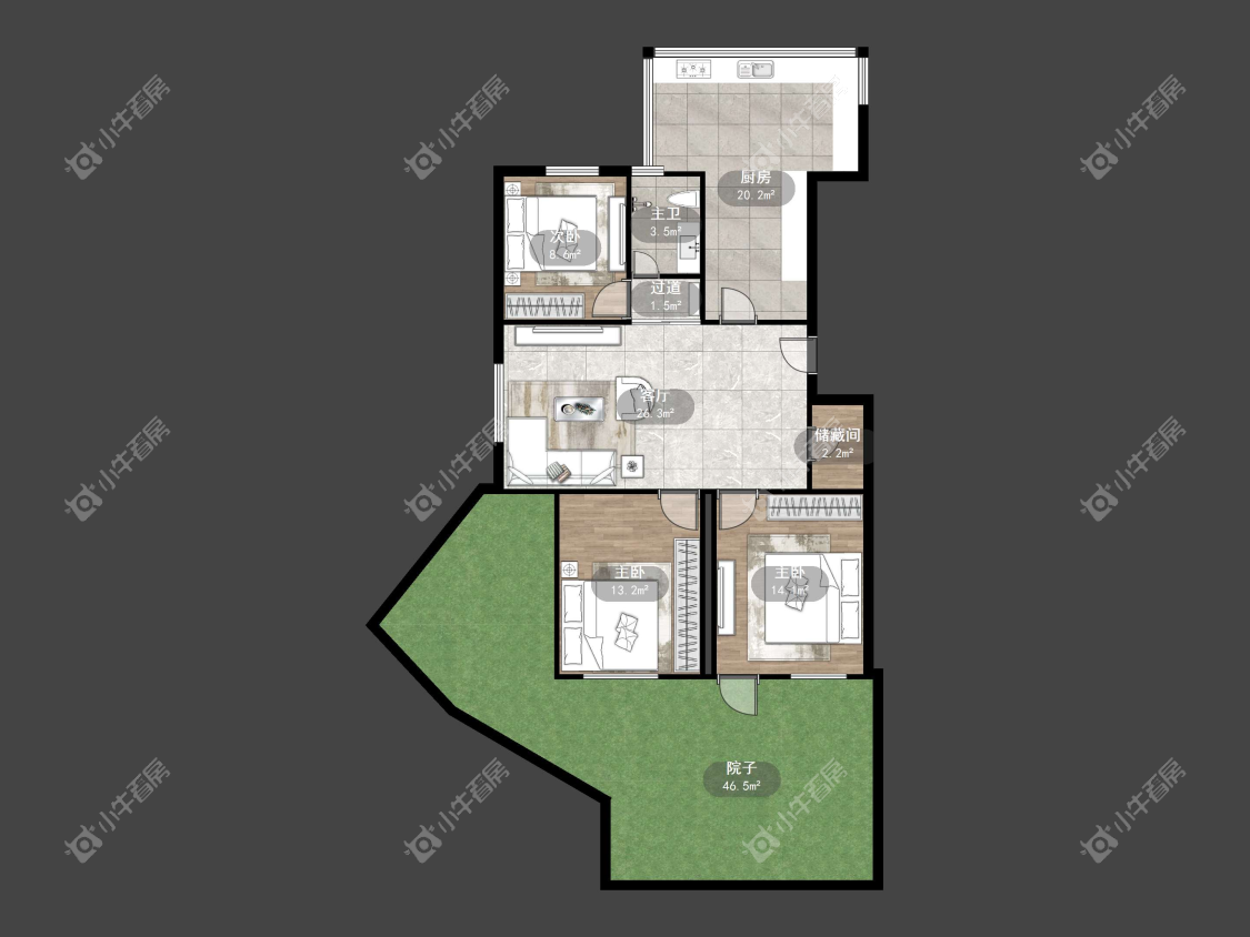镇江云九新村在售二手房源户型图_小牛看房