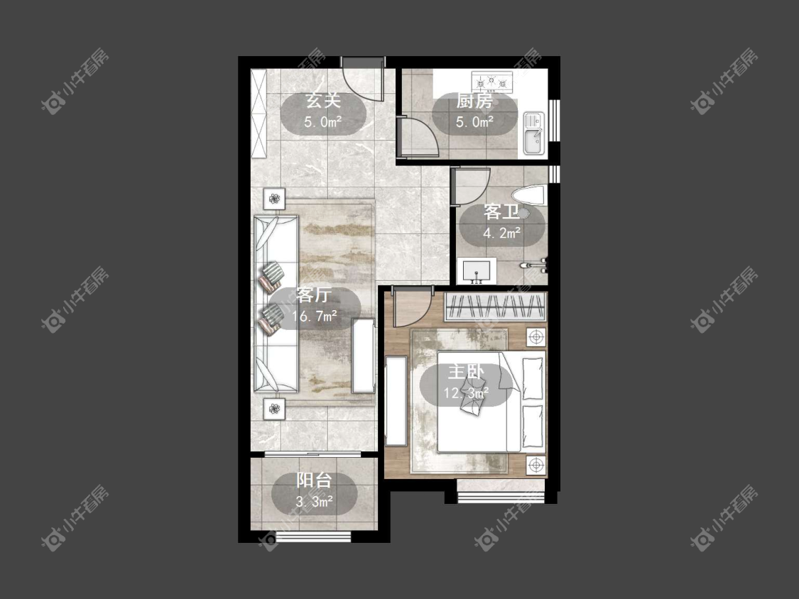 镇江荣城国际一期在售二手房源户型图_小牛看房