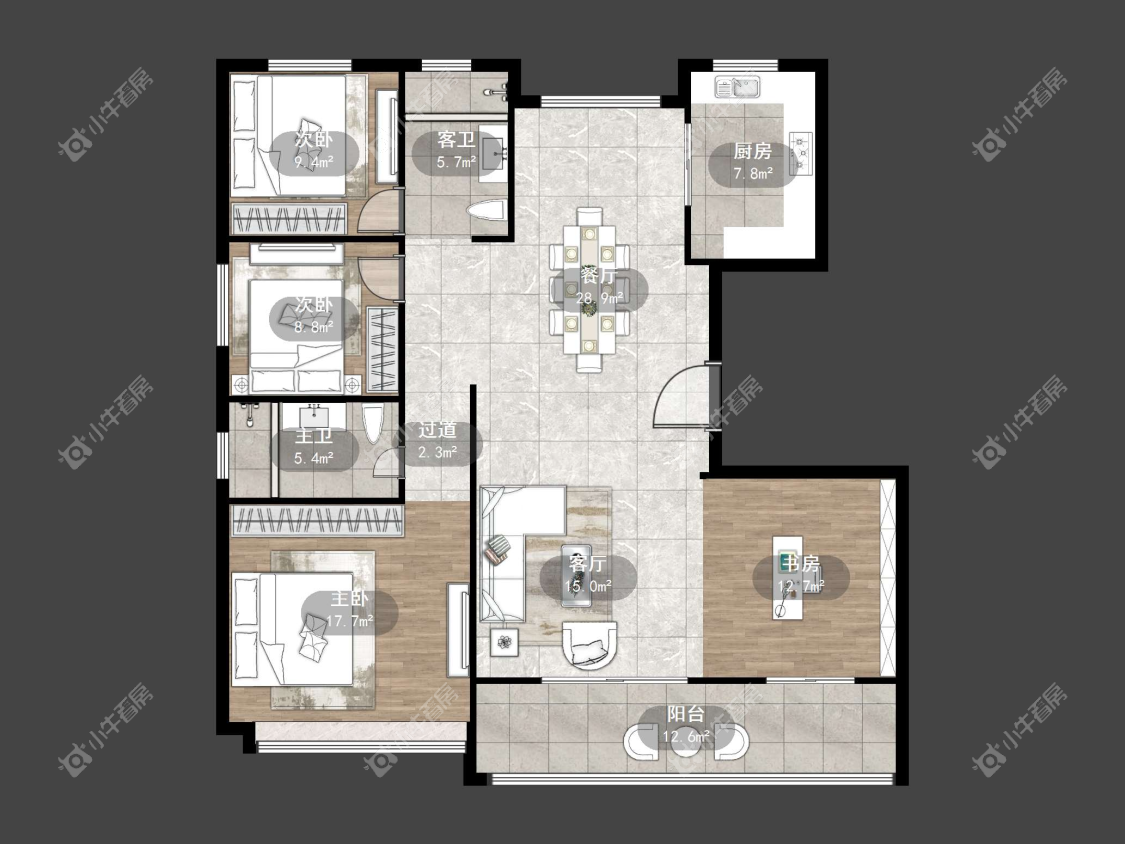 镇江桃源里在售二手房源户型图_小牛看房