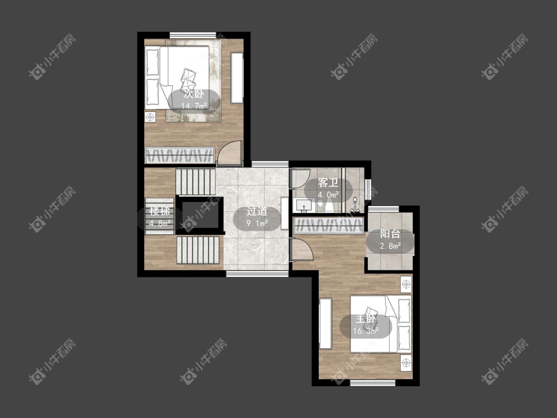 镇江大亚第一城别墅在售二手房源户型图_小牛看房