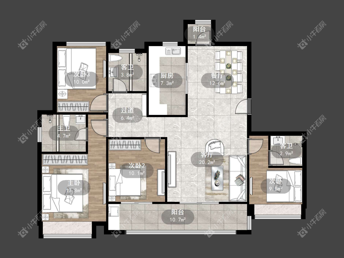 镇江爱家尚城在售二手房源户型图_小牛看房