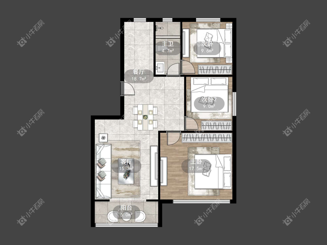 镇江锦都佳苑在售二手房源户型图_小牛看房
