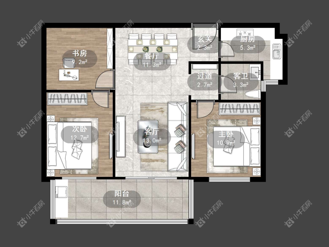 镇江华都翰林府在售二手房源户型图_小牛看房
