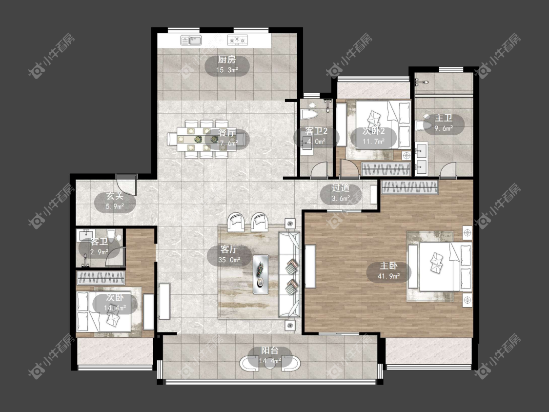 镇江中海臻如府在售二手房源户型图_小牛看房