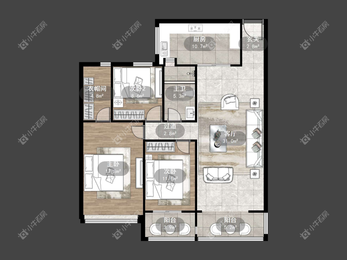 镇江凤熹台在售二手房源户型图_小牛看房