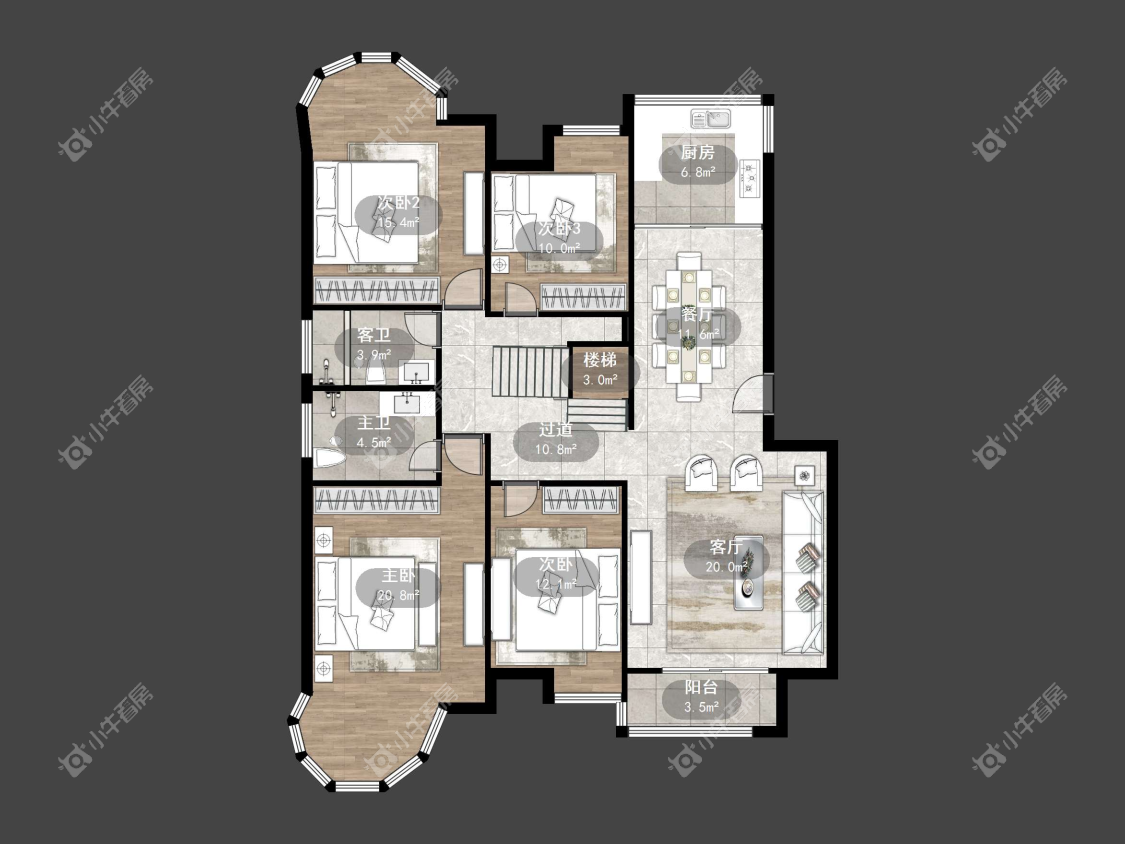 镇江天波城在售二手房源户型图_小牛看房