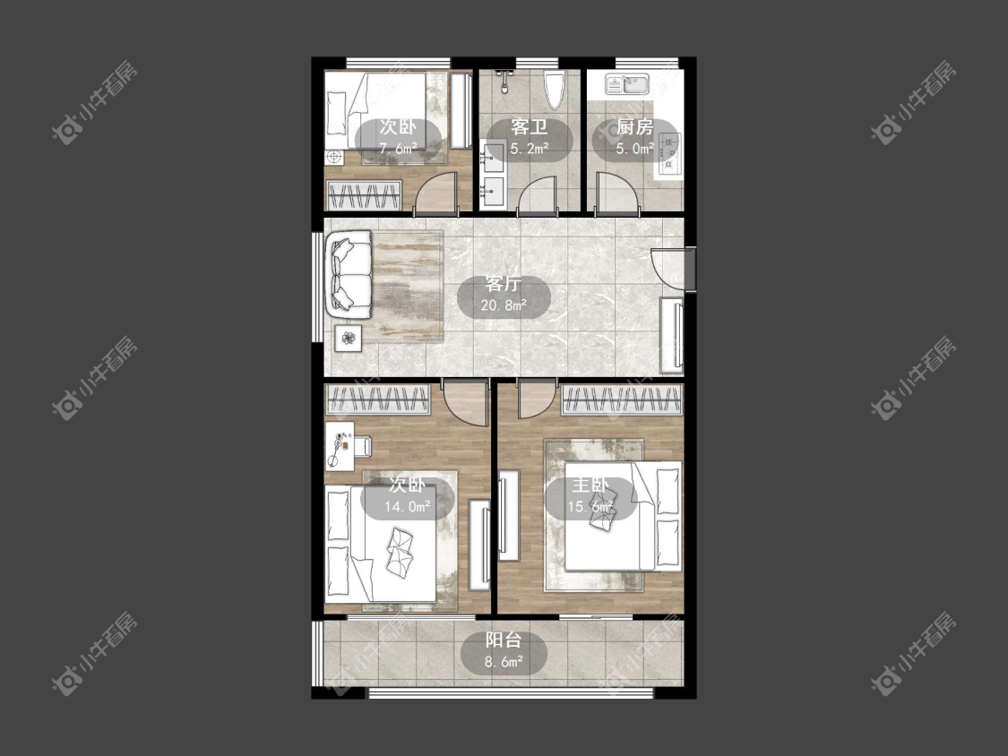 镇江幸福小区在售二手房源户型图_小牛看房